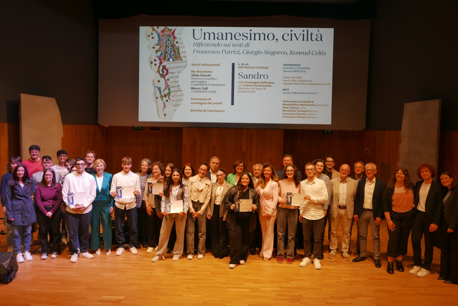 Cerimonia di Premiazione del Certamen Philelfianum VIII edizione – 2024