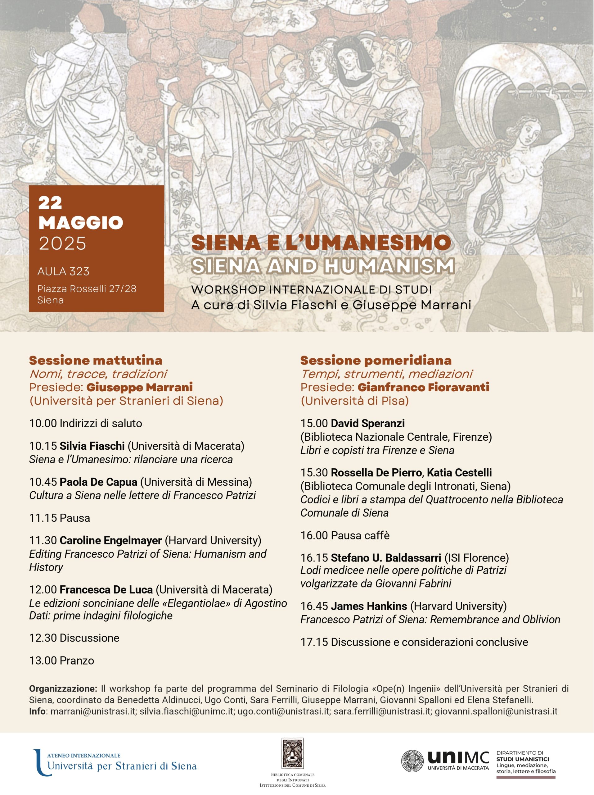 Workshop Internazionale di Studi «Siena e l’Umanesimo»