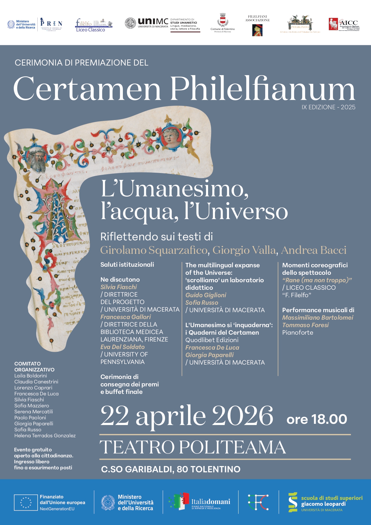 Premiazione Certamen Philelfianum IX edizione – 2025